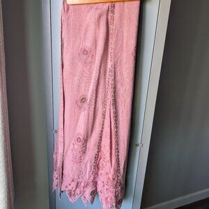 pink renaissance fair / bohemian wrap skirt